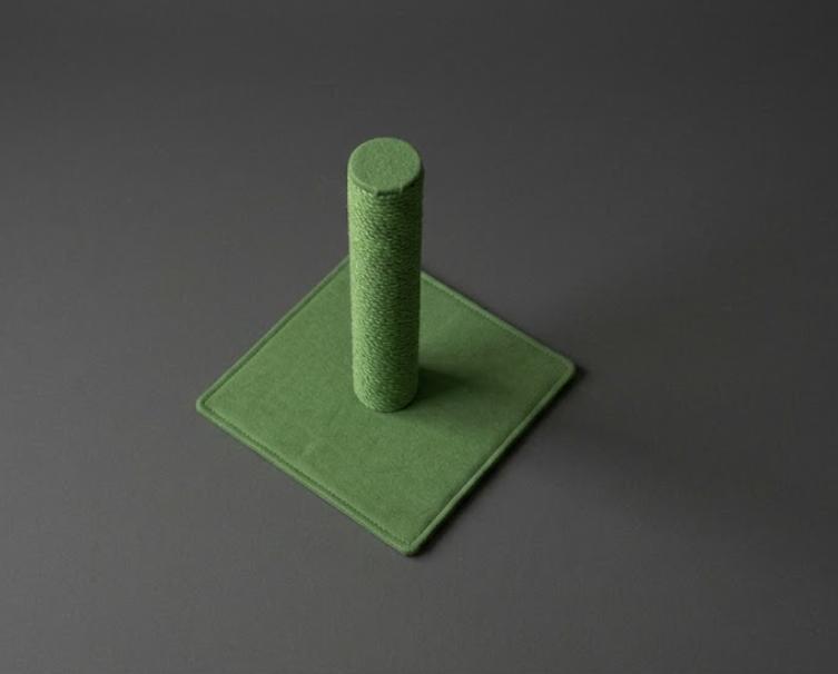 Green Scratching Post Cat Toy