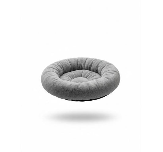 Gray Donut Cat Bed
