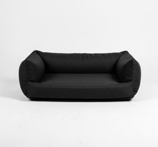 Black Bolster Dog Bed
