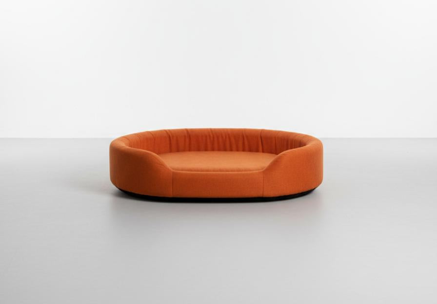 Orange Oval Dog Bed