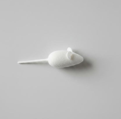 White Mouse Cat Toy