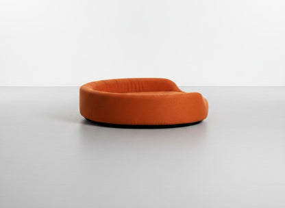 Orange Oval Dog Bed