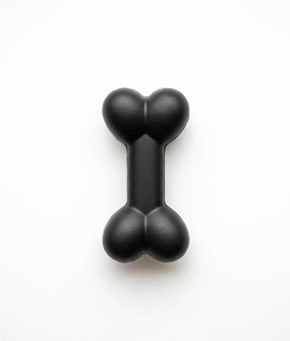Black Bone Dog Toy