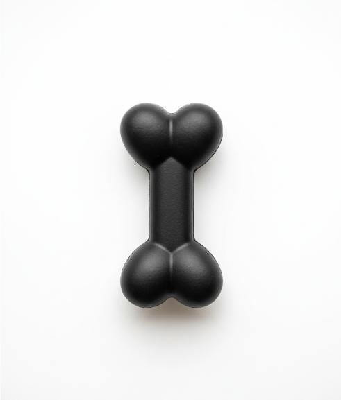 Black Bone Dog Toy